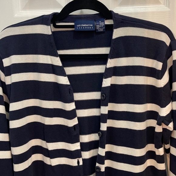 Liz Claiborne V Neck Button Down Cardigan - Medium - Picture 3 of 7